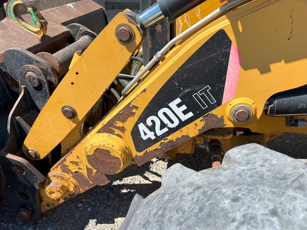 2012 CATERPILLAR 420E-IT BACKHOE, 6,327 Hours,  4WD, STANDARD HOE WITH AUX