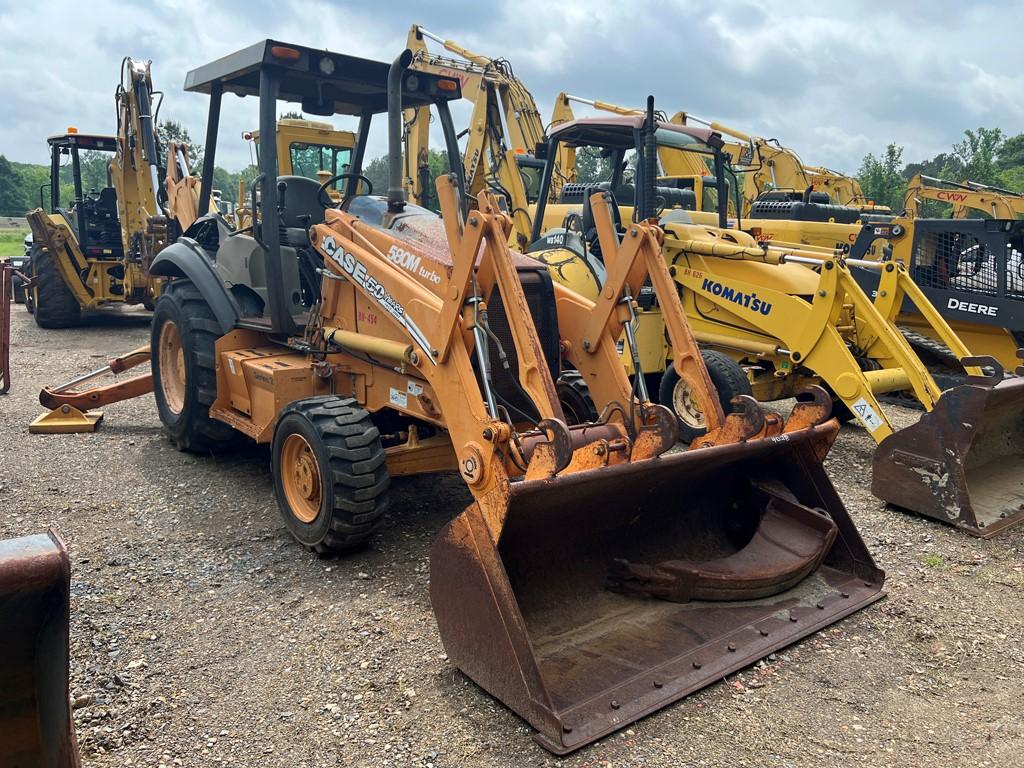 2008 CASE 580M BACKHOE, Approx 4,900 Hours,  4WD, HYD THUMB, FORKS, OPEN RO