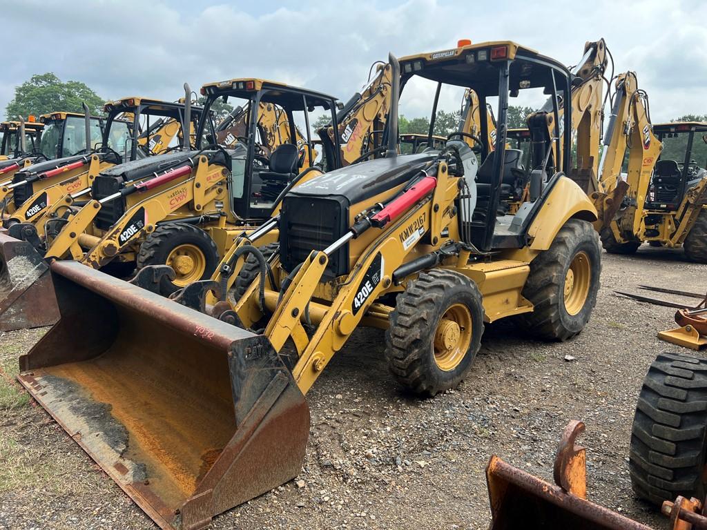 2007 CATERPILLAR 420E BACKHOE, 7,846 Hrs,  OPEN ROPS, 4X4, QUICK CONNECT GP