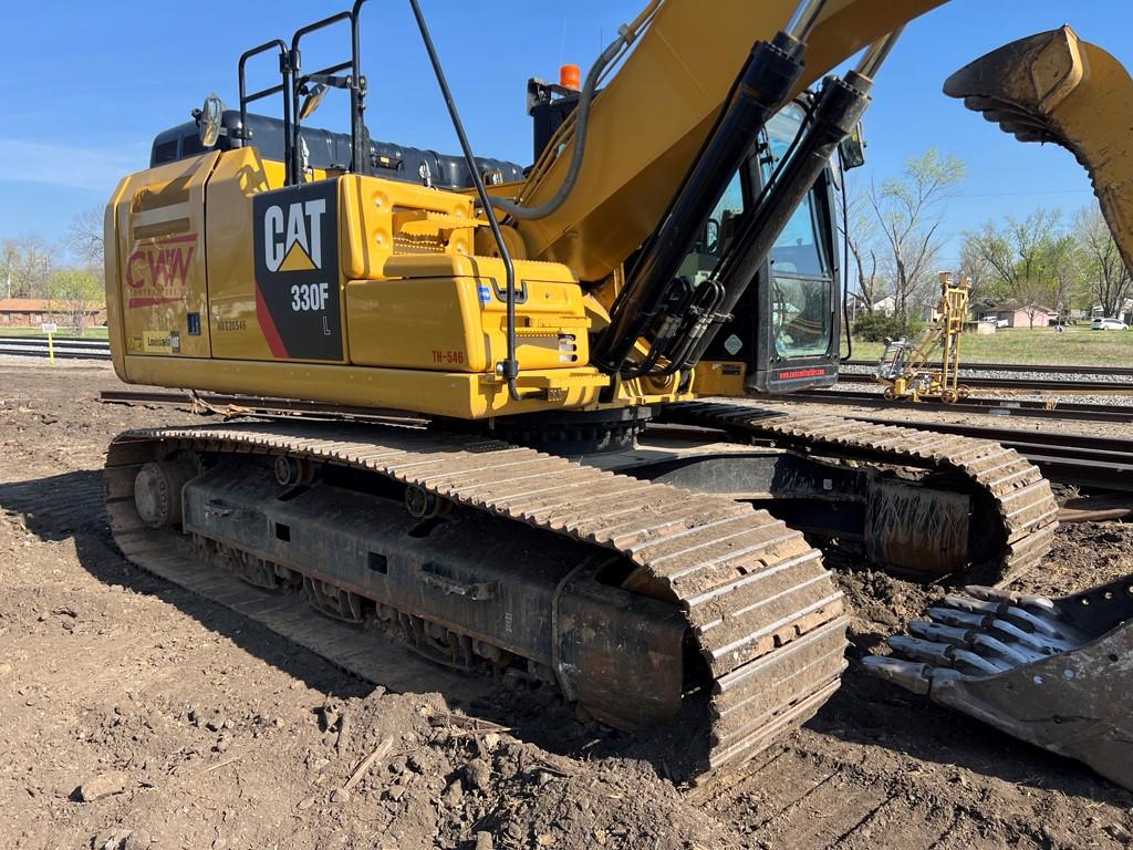 2018 CATERPILLAR 330FL EXCAVATOR, 3,043 Hours,  AUX HYDRAULICS/HYD THUMB, 6