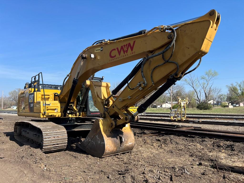 2018 CATERPILLAR 330FL EXCAVATOR, 3,043 Hours,  AUX HYDRAULICS/HYD THUMB, 6