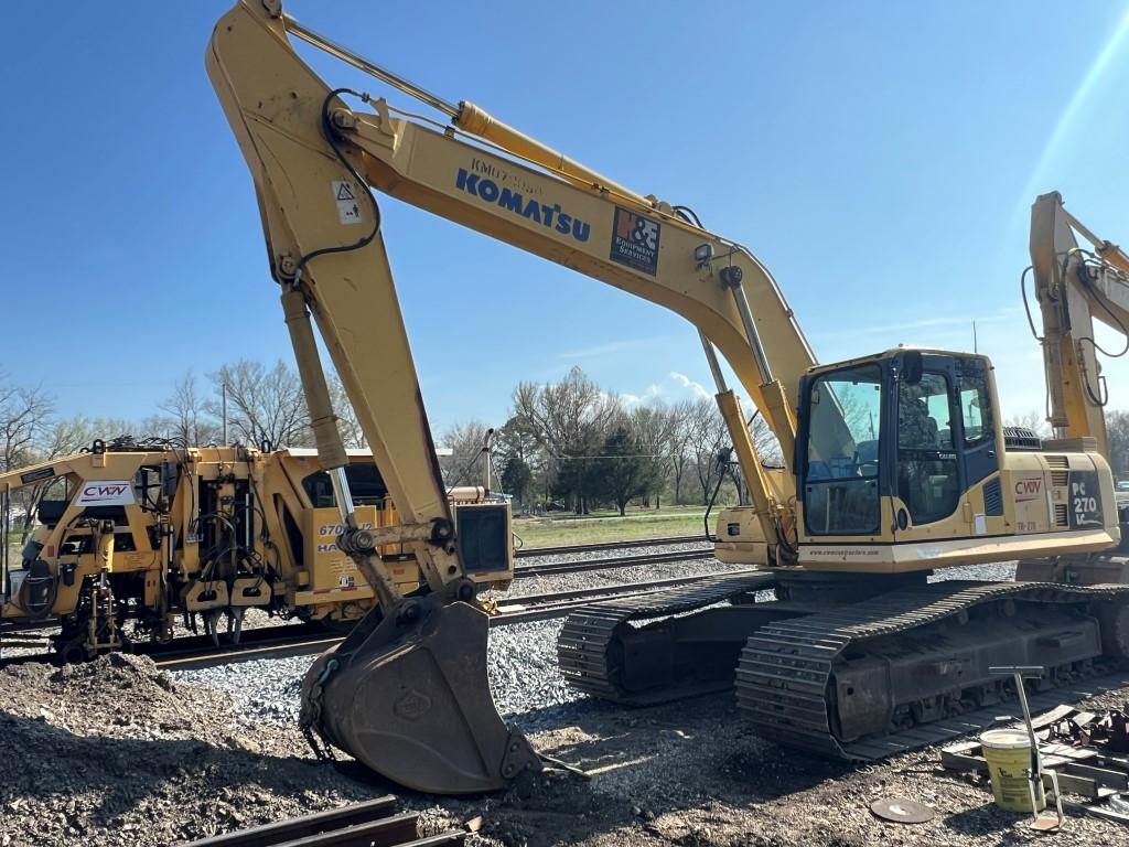 2006 KOMATSU PC270 EXCAVATOR, 7,420 Hours,  CAB, AC, 54" DIGGING BUCKET, S#