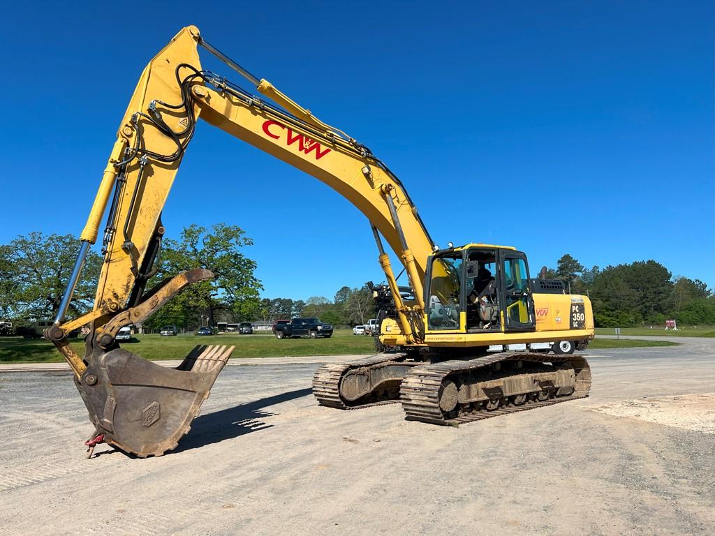 2011 KOMATSU PC350LC-10 EXCAVATOR, 5,101 Hours,  54" DIGGING BUCKET, HYDRAU