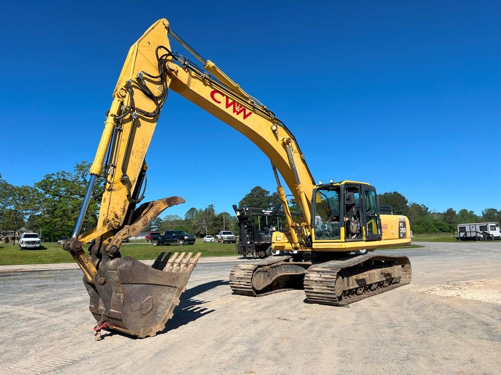 2011 KOMATSU PC350LC-10 EXCAVATOR, 5,101 Hours,  54" DIGGING BUCKET, HYDRAU