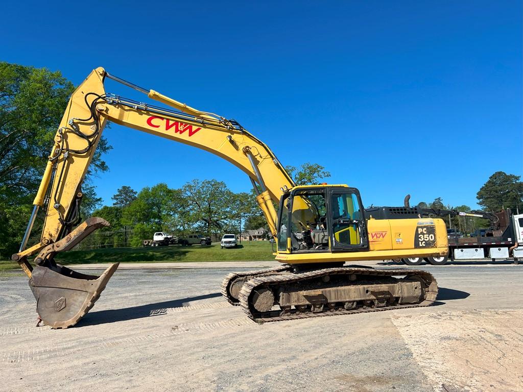 2011 KOMATSU PC350LC-10 EXCAVATOR, 5,101 Hours,  54" DIGGING BUCKET, HYDRAU