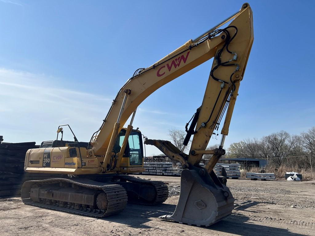 2011 KOMATSU PC350LC-10 EXCAVATOR, 5,101 Hours,  54" DIGGING BUCKET, HYDRAU