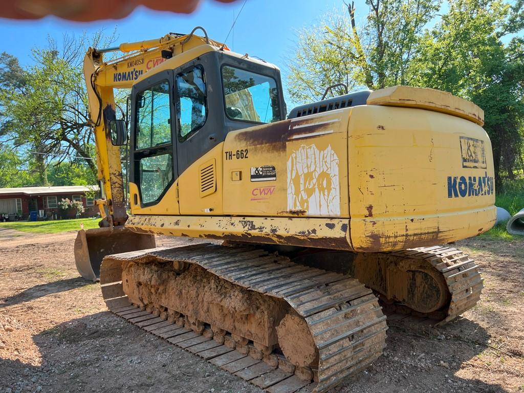 2005 KOMATSU PC160 LC-7 EXCAVATOR,  44" DIGGING BUCKET, CAB & AIR, S# K4066