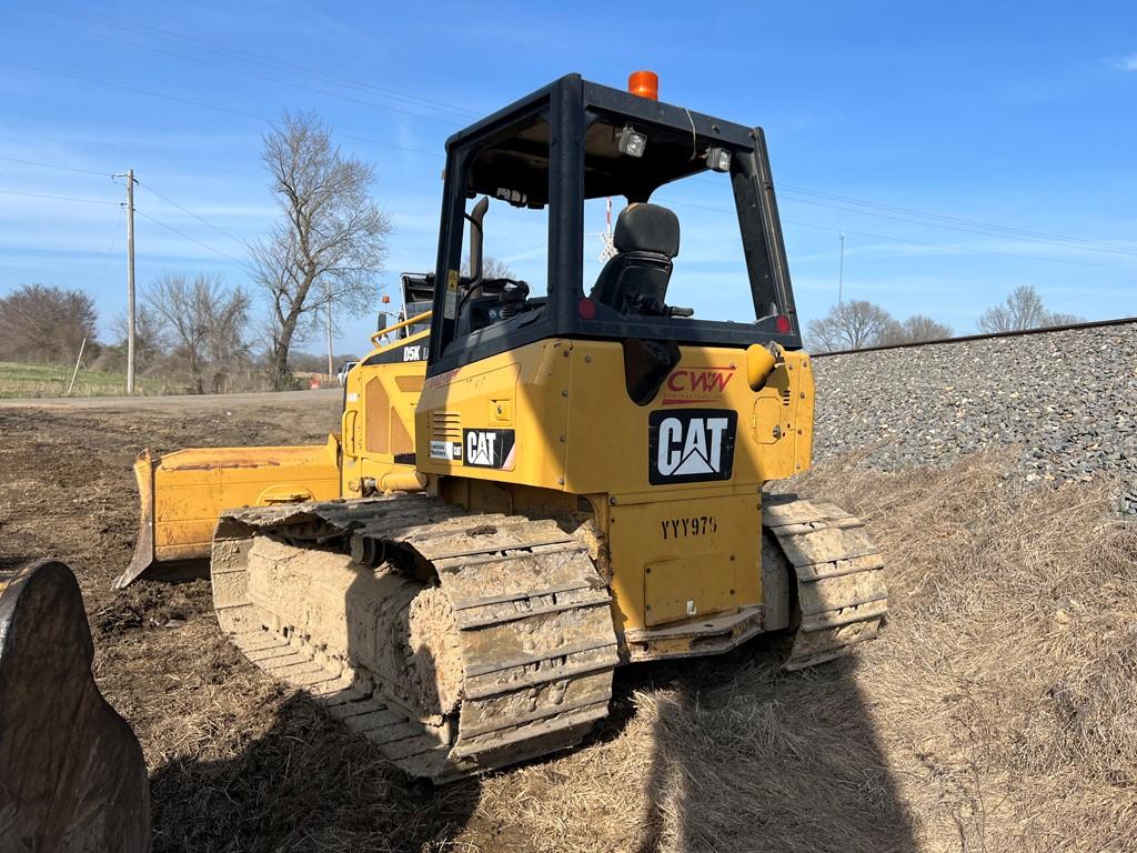 2011 CATERPILLAR D5K LGP DOZER, 3,426 Hours,  OPEN ROPS, 6 WAY BLADE, S# YY