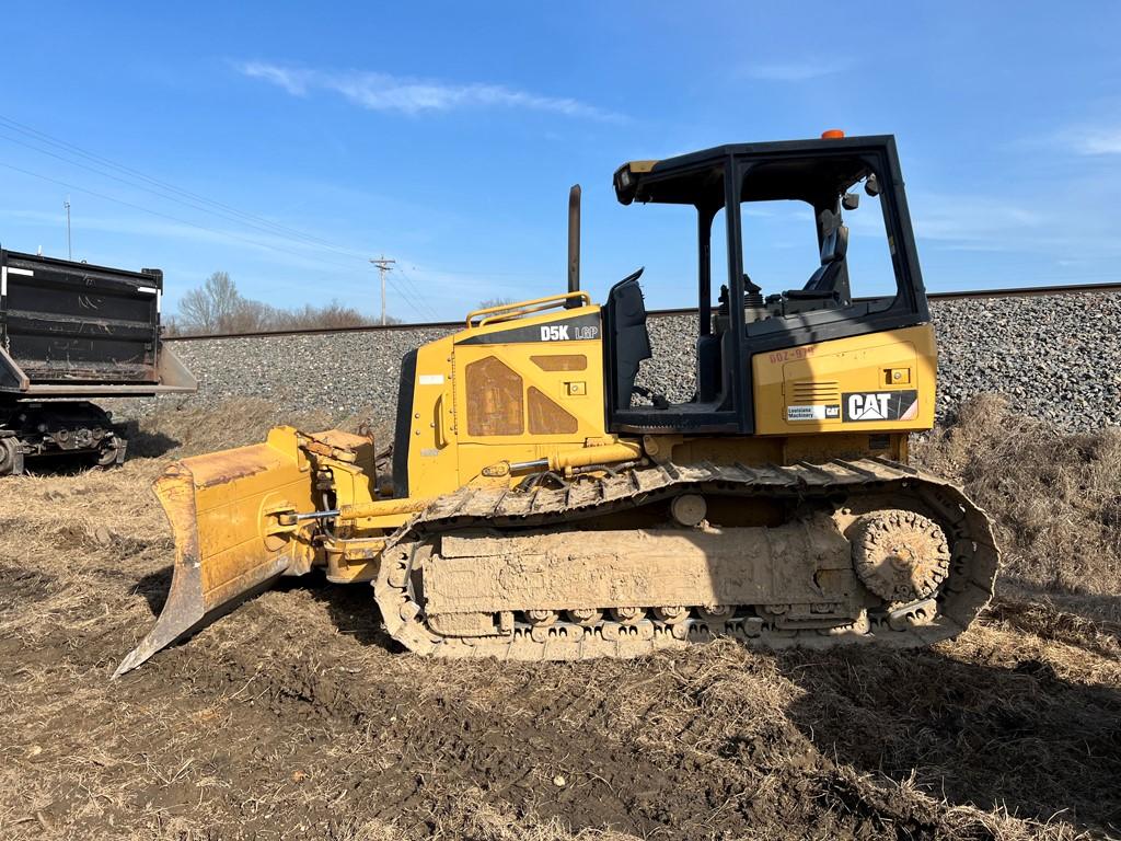 2011 CATERPILLAR D5K LGP DOZER, 3,426 Hours,  OPEN ROPS, 6 WAY BLADE, S# YY