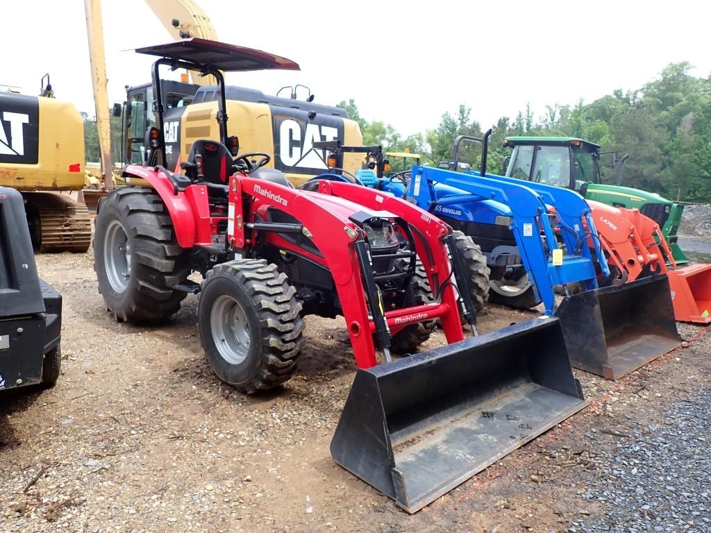 MAHINDRA 3550 PST WHEEL TRACTOR, 333 hrs,  CANOPY, 3PT, PTO, REMOTES, 4X4,