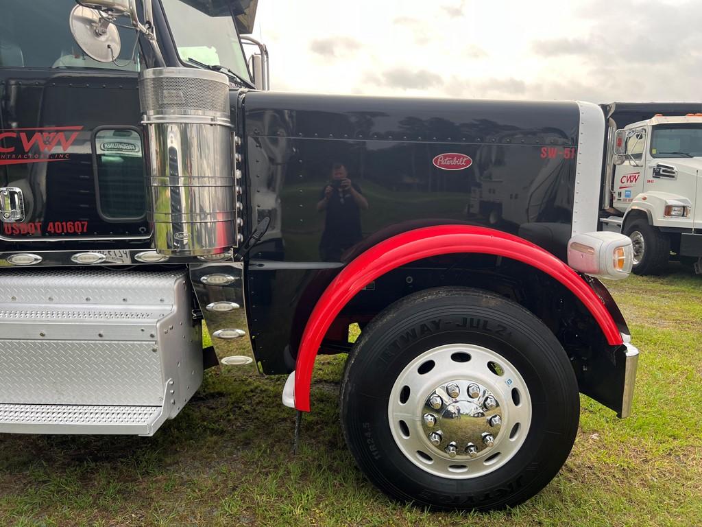 2017 PETERBILT 389 TRUCK TRACTOR,  HEAVY HAUL, SMALL FLATTOP SLEEPER, 4 AXL