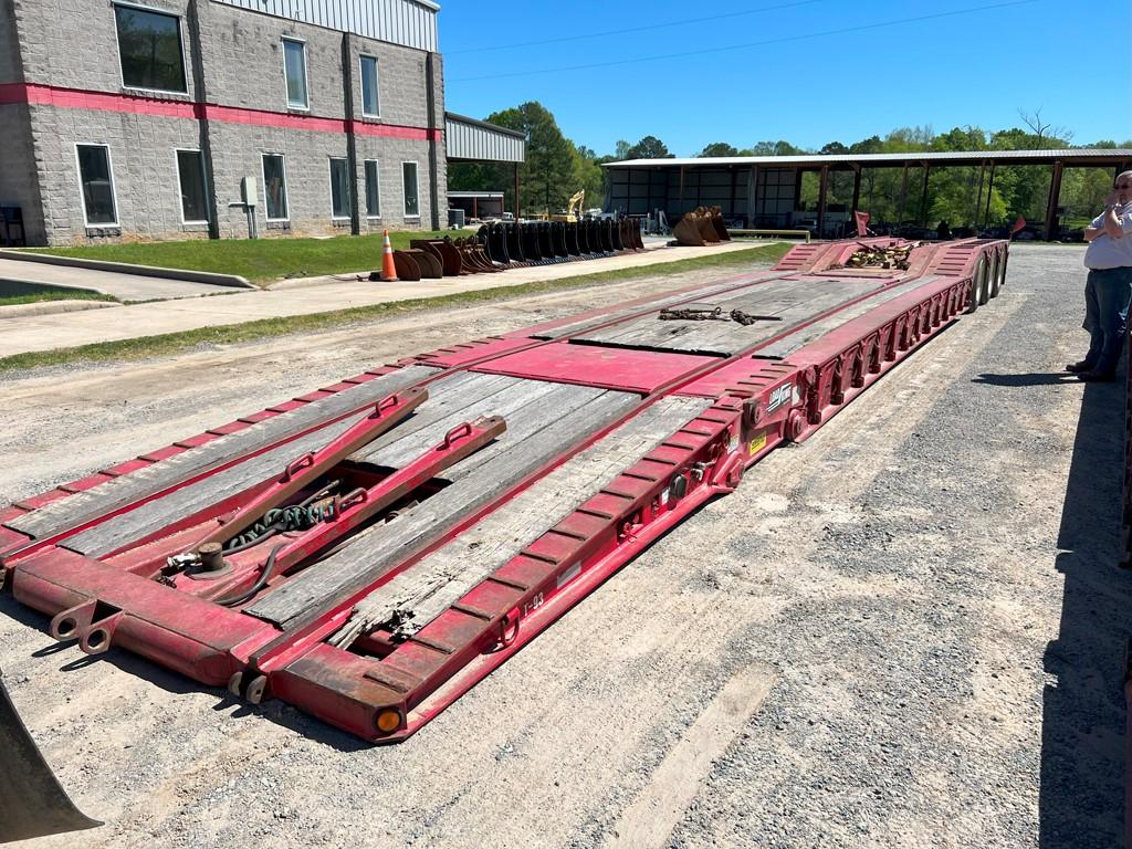 2012 LOADKING 503/4 DFPSF HYDRAULIC FOLD LOWBOY TRAILER,  50TON, 3 AXLE LOW