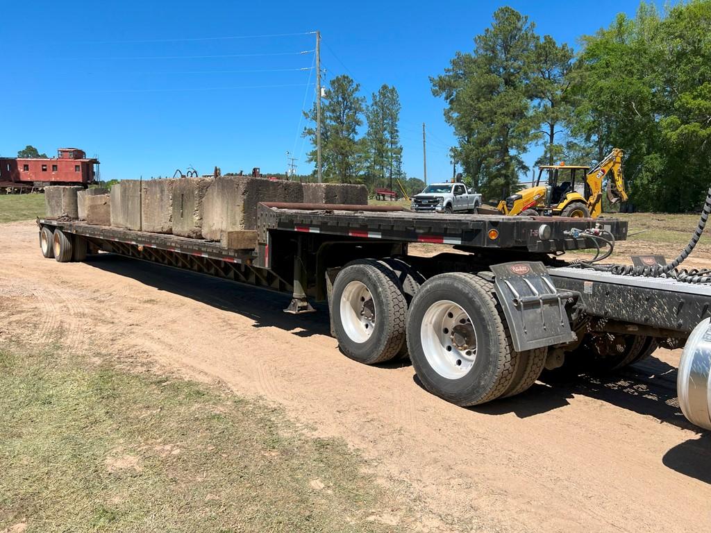 2004 FONTAINE EXTENDABLE STEPDECK TRAILER,  TAIL ROLLER, EST 48' TO 90', TA