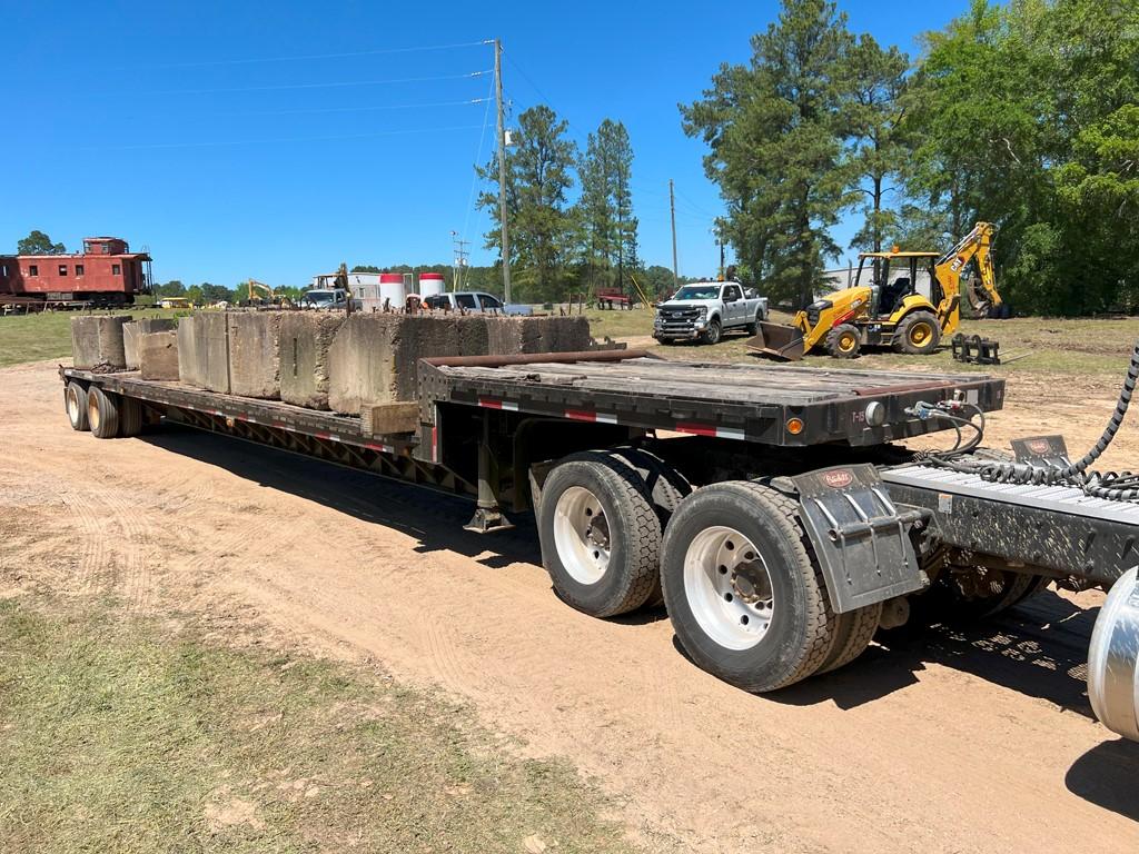 2004 FONTAINE EXTENDABLE STEPDECK TRAILER,  TAIL ROLLER, EST 48' TO 90', TA