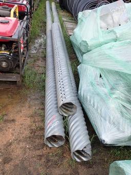 GALVANIZED DRAIN PIPE & (3) PALLETS OF FITTINGS