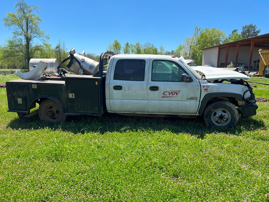 2005 CHEVROLET 3500 WELDERS TRUCK,  CREW CAB, DURAMAX DIESEL, CM WELDER/FLA