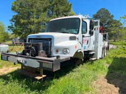 2006 FREIGHTLINER BUSINESS CLASS M2 GANG/BOOM TRUCK,  WRECKED - CREW CAB, M