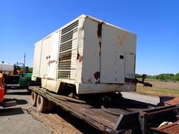 INGERSOLL RAND 900 AIR COMPRESSOR, TRAILERED,  300 PSI, 3406 CAT, MOUNTED O