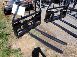 2024 AGT SALL100 PALLET FORKS,  48" FORKS, SKID STEER ATTACH,
