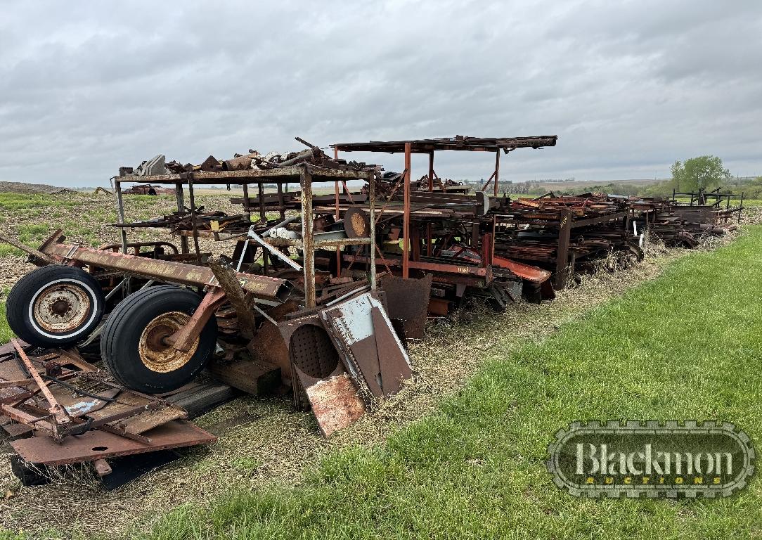 SECTION OF SCRAP METAL,  ENTIRE ROW