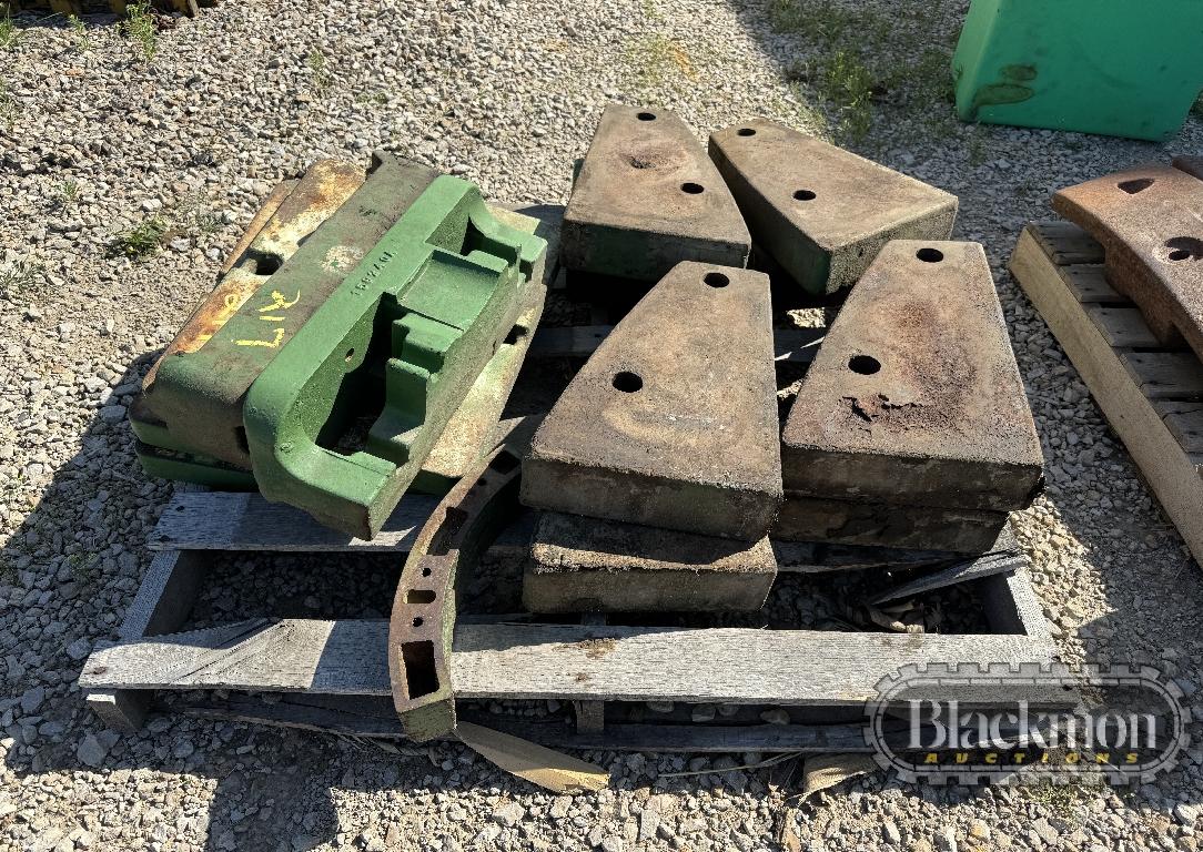 (2) PALLETS OF JOHN DEERE WEIGHTS