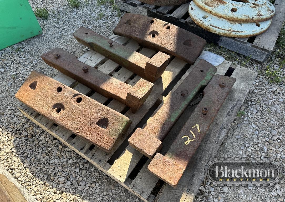 (2) PALLETS OF JOHN DEERE WEIGHTS