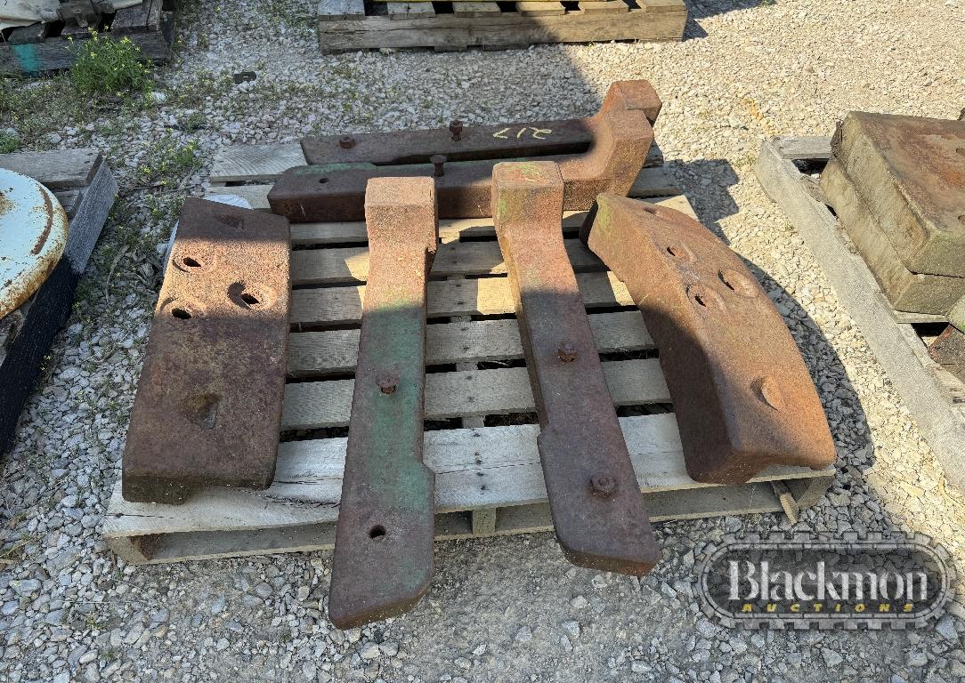 (2) PALLETS OF JOHN DEERE WEIGHTS