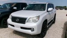 2013 LEXUS GX460 SUV, 246472 MILES,  4 DR, 2WD, GAS, A/T, A/C, STARTS/RUNS,