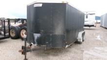 HAULMARK PASSPORT CARGO TRAILER,  16' PINTLE HOOK HITCH, BUMPER PULL TARILE