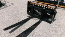 2023 WOLVERINE SKID STEER ATTACHMENT,  NEW/UNUSED, HYD ADJUSTABLE PALLET FO