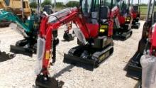 2024 MIVA VA13 MINI EXCAVATOR,  NEW/UNUSED, CANOPY, GAS, RUBBER TRACKS, BAC