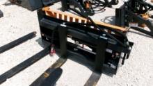 2023 WOLVERINE SKID STEER ATTACHMENT,  NEW/UNUSED, HYD ADJUSTABLE PALLET FO