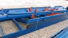 LOT OF HEAVY DUTY PALLET RACKING,  16' DEEP X 17' TALL X 12' BACK W/TRACKS,