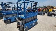 2015 GENIE GS-1930 SCISSOR LIFT,  ELECTRIC, 25' WORKING HIEGTH, NON MARKING