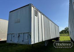 VAN TRAILER,  36', SLIDING TANDEM AXLES, SPRING RIDE, 22.5 TIRES ON DAYTONS