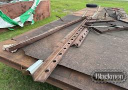 Cotton Trailer Running Gear – Tandem Axle, Metal Bed, All Scrap Pictured In