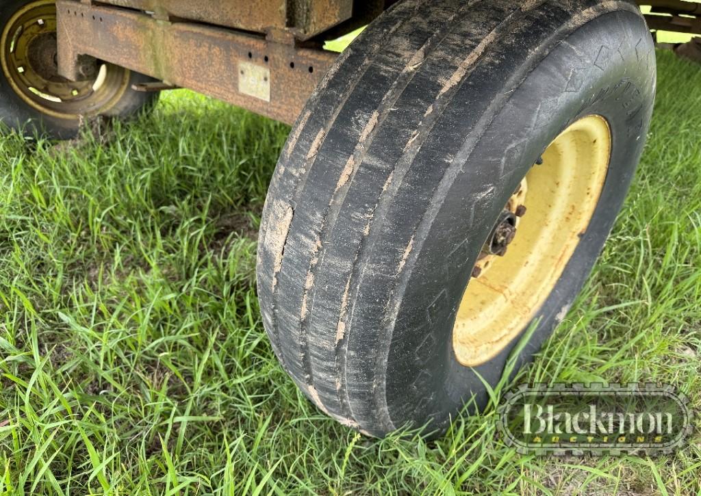 Cotton Trailer Running Gear – Tandem Axle, Metal Bed, All Scrap Pictured In