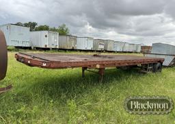 1940 Fort 35’ Flatbed Trailer – Single Axle Duals, Spring Ride, 10.00-20’s