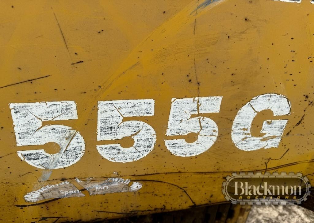 John Deere 555G Track Loader – OROPS, Canopy, 4sp F & R, GP Bucket, 8,576 h
