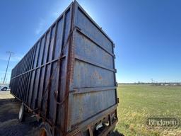 1992 KALYN SIEBERT KDP-80 DROP DECK TRASH TRAILER,  10' SIDES, SPREAD TANDE