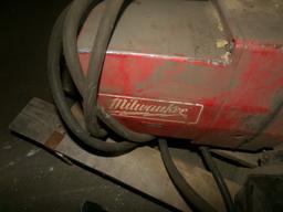 MILWAUKEE CHAIN HOIST,  W/TROLLY, 1 TON CAPACITY, ELECTRIC