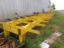 LOT OF METAL RACKS, SCRAP ON EAST SIDE OF BUILDING