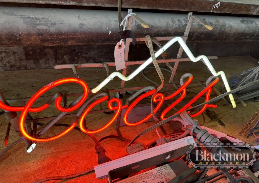 COORS VINTAGE NEON SIGN,  WORKS