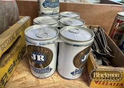 ANTIQUE SODA BOTTLES & BEER CANS