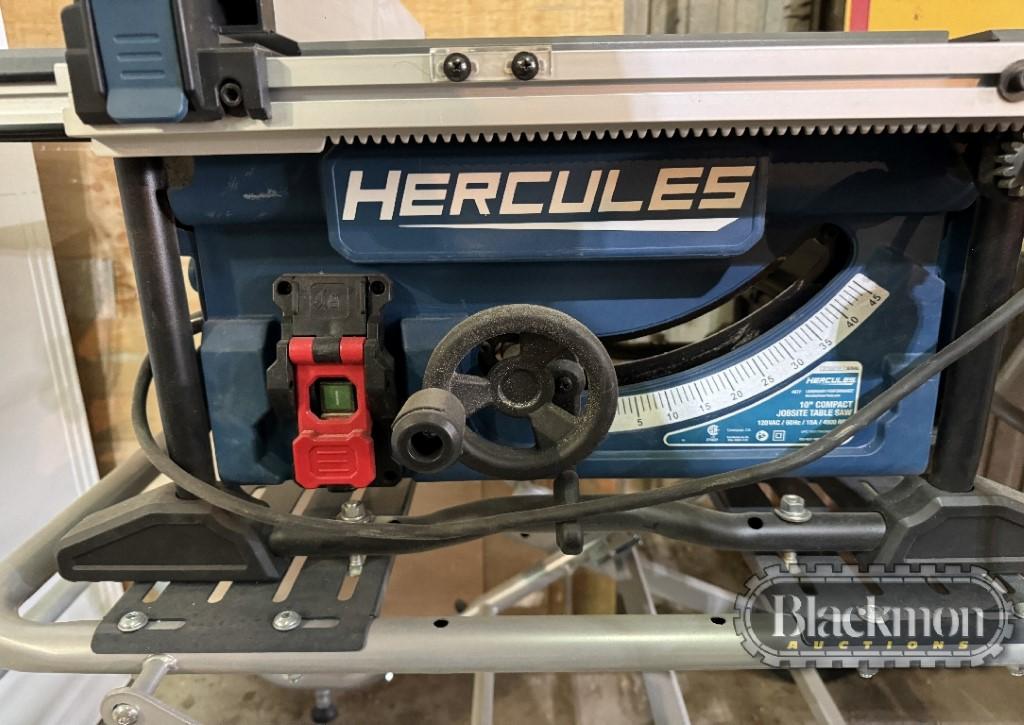 HERCULES JOBSITE TABLE SAW ON STAND