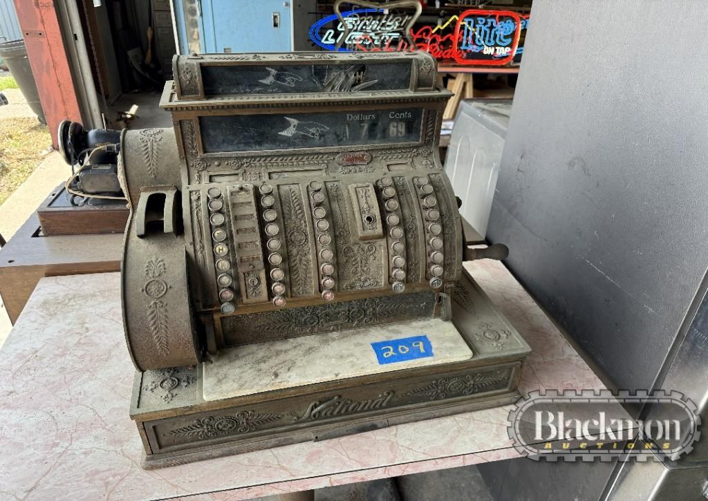 NATIONAL ANTIQUE CASH REGISTER