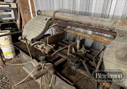 HORIZONTAL BAND SAW,  ON METAL CART