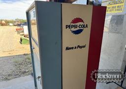 VINTAGE PEPSI DRINK MACHINE,  RUNS & WORKS