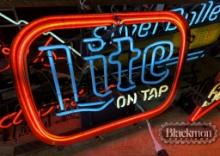 MILLER HIGH LIFE VINTAGE NEON SIGN,  WORKS