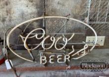 COORS NEON SIGN,  ***TUBE BROKEN***